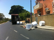 بالصور: حادث طرق بين مركبة وشاحنة في شارع شديروت يروشلايم دون وقوع إصابات 